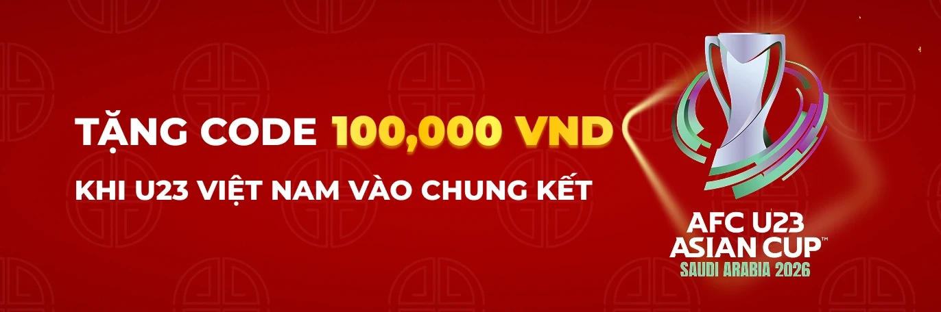 TIP88 Tặng Gift Code 100,000 VND khi U23 Việt Nam giành vé vào Chung Kết (20/01/2026)
