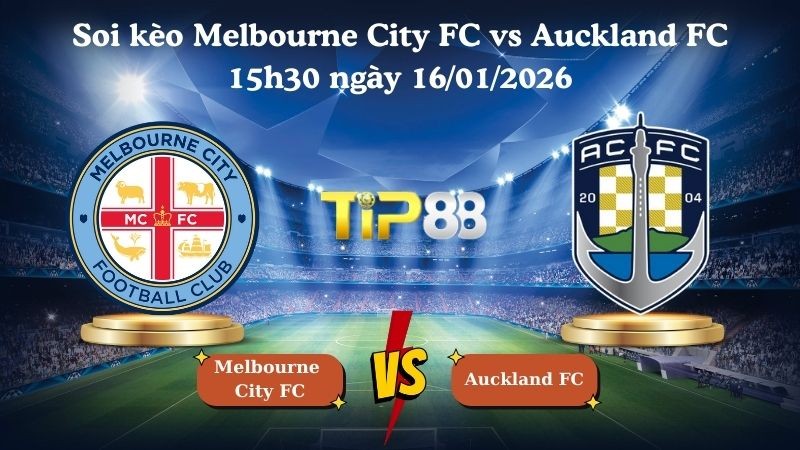 TIP88 Nhận định soi kèo Melbourne City FC vs Auckland FC 15h30 ngày 16/01/2026 - Vô địch bóng đá Úc
