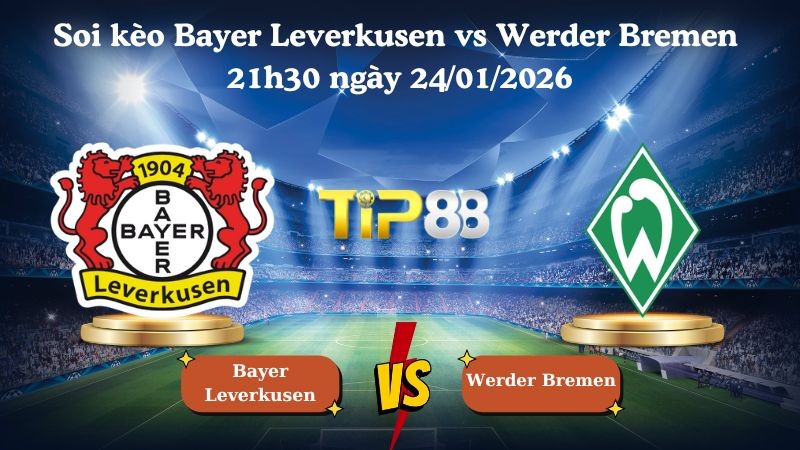 TIP88 Nhận định soi kèo Bayer Leverkusen vs Werder Bremen 21h30 ngày 24/01/2026 - Bundesliga