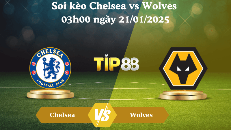 TIP88 Nhận định soi kèo Chelsea vs Wolves 03h00 ngày 21/01/2025 - Ngoại Hạng Anh