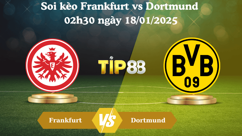 TIP88 Nhận định soi kèo Frankfurt vs Dortmund 02h30 ngày 18/01/2025 - Bundesliga