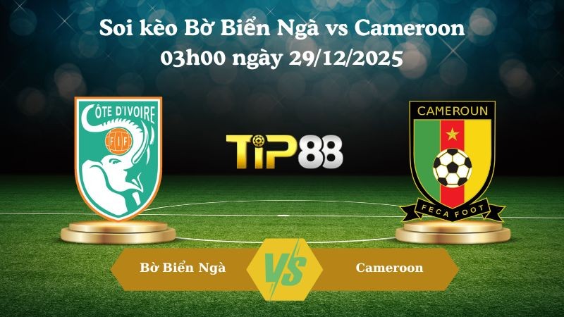 TIP88 Nhận định soi kèo Bờ Biển Ngà vs Cameroon 03h00 ngày 29/12/2025 – CAN CUP