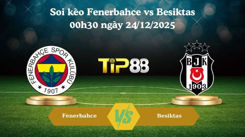 TIP88 Nhận định soi kèo Fenerbahce vs Besiktas 00h30 ngày 24/12/2025 – Cúp Quốc Gia Thổ Nhĩ Kỳ