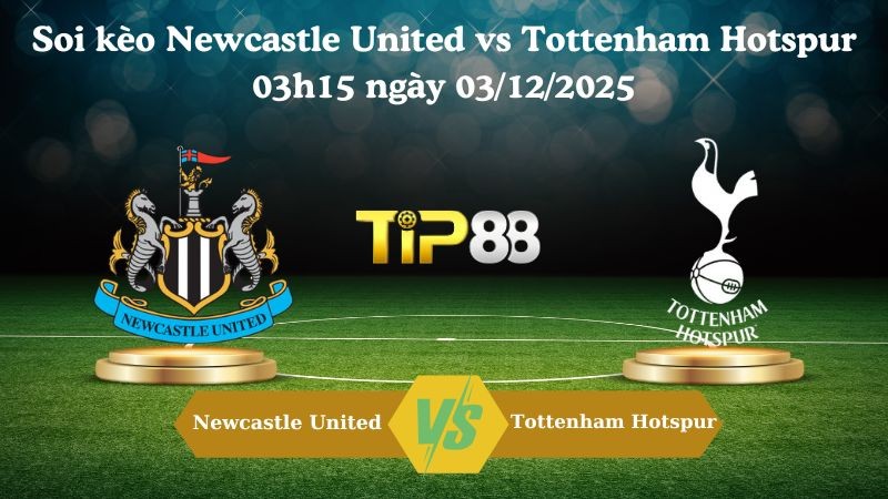 TIP88 Nhận định soi kèo Newcastle United vs Tottenham Hotspur 03h15 ngày 03/12/2025 – Ngoại hạng Anh
