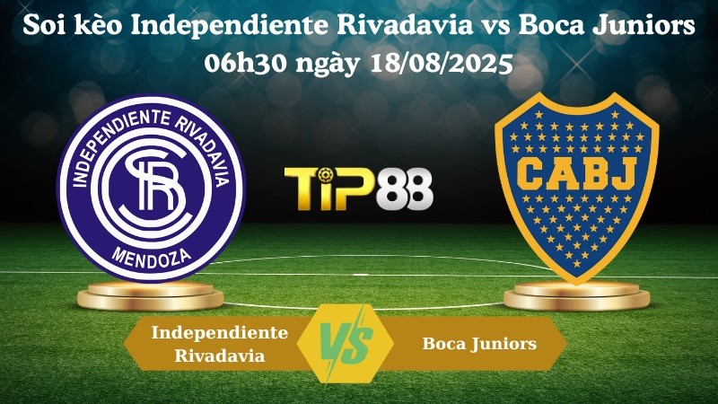 TIP88 Nhận định soi kèo Independiente Rivadavia vs Boca Juniors 06h30 ngày 18/08/2025 -  VĐQG Argentina