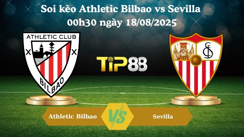 TIP88 Nhận định soi kèo Athletic Bilbao vs Sevilla 00h30 ngày 18/08/2025 -  La Liga