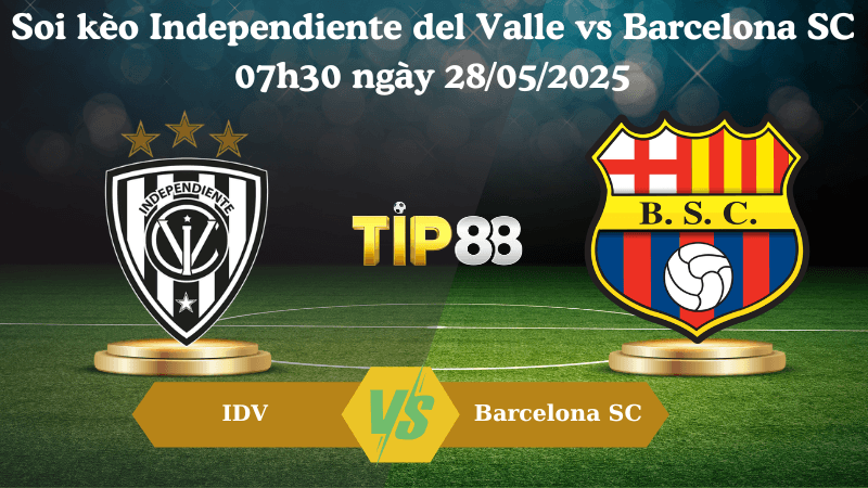 TIP88 Nhận định soi kèo Independiente del Valle vs Barcelona SC 07h30 ngày 28/05/2025 - Copa Libertadores